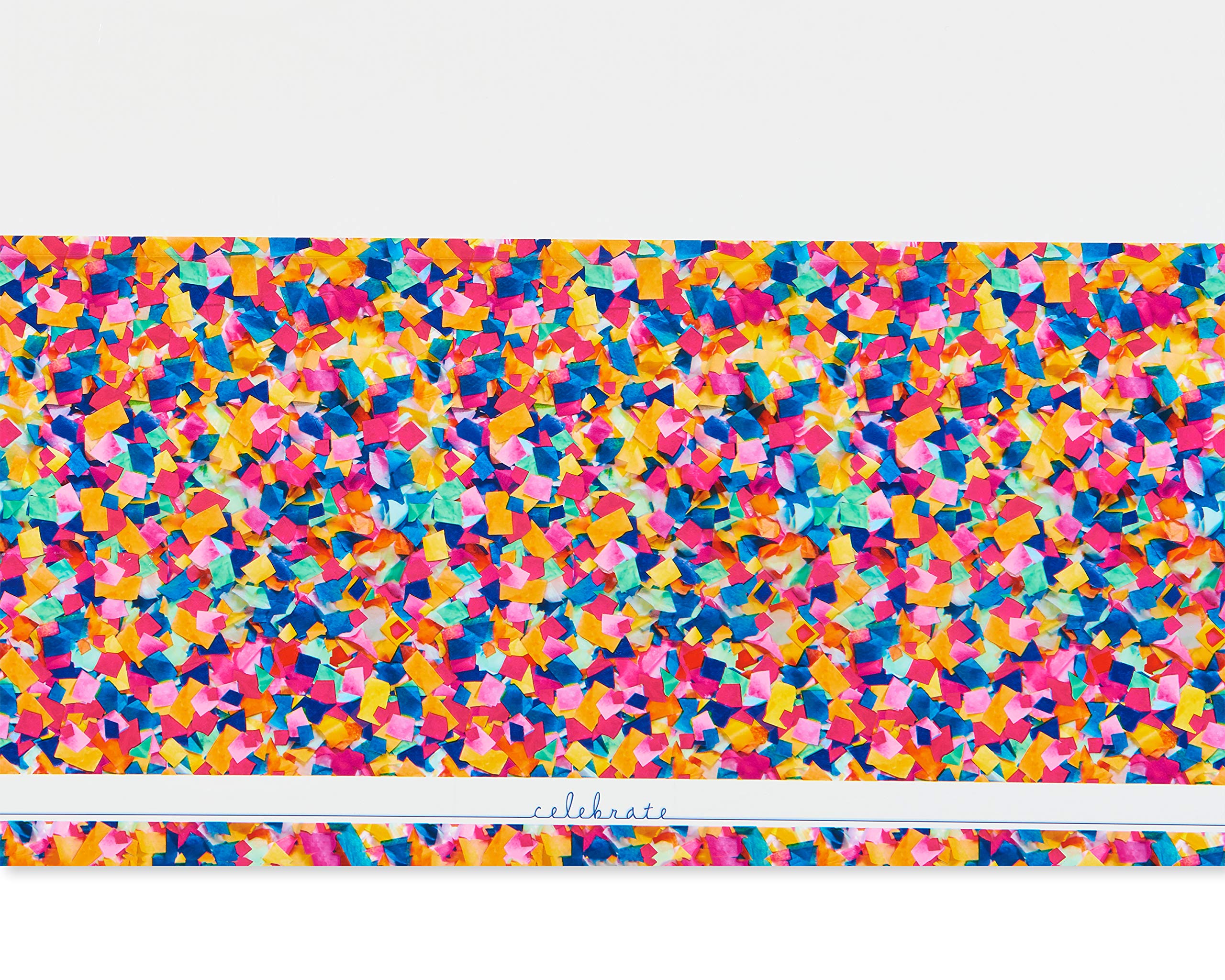 American Greetings Confetti Birthday Party Supplies, Plastic Table Cover (3-Count)