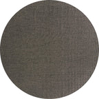 Unique Loom Collection Casual Transitional Solid Heathered Indoor/Outdoor Flatweave Area Rug (13' Round, Black/Ivory)