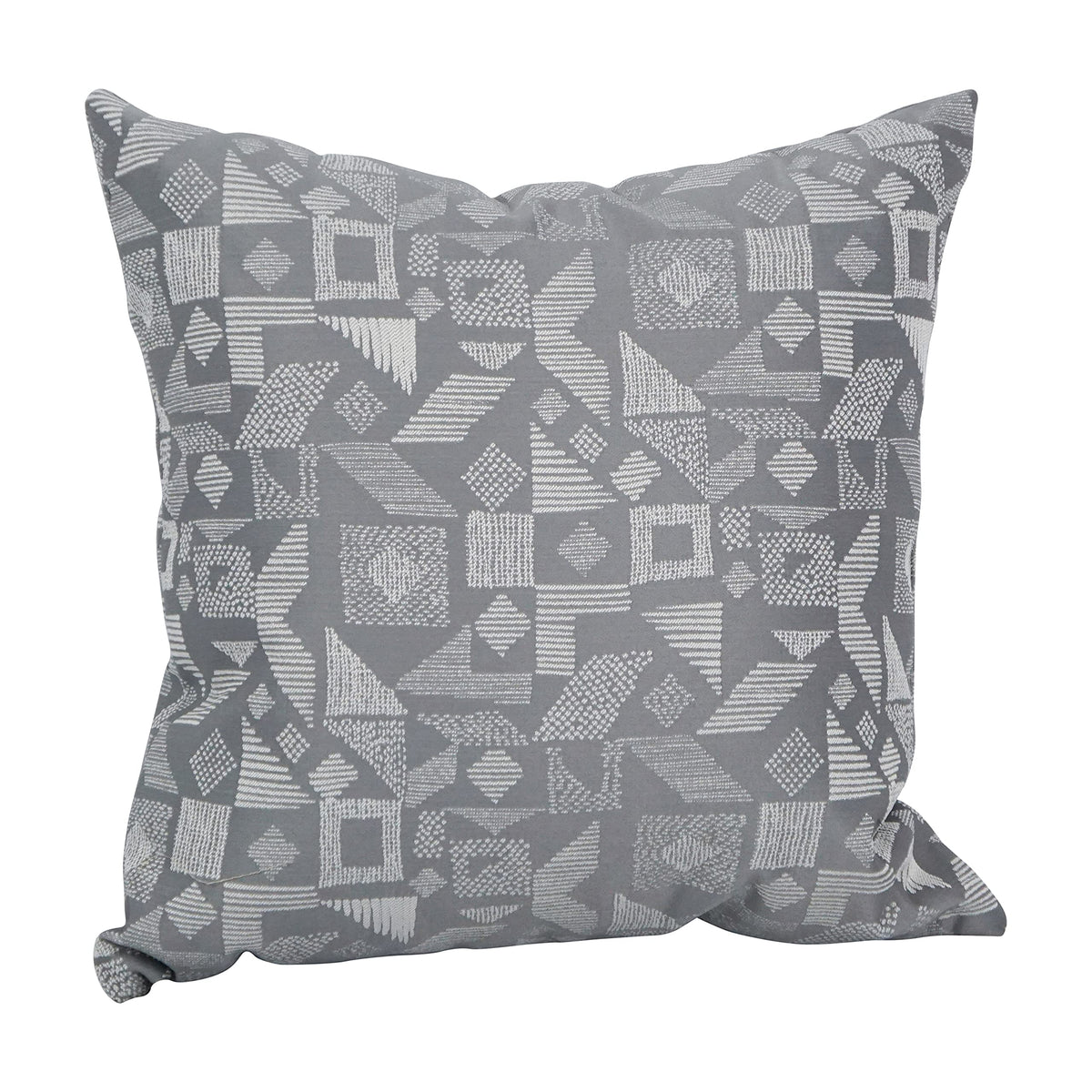 Blazing Needles Square Polyester Jacquard Throw Pillow, 17&quot;, Nina Greyst