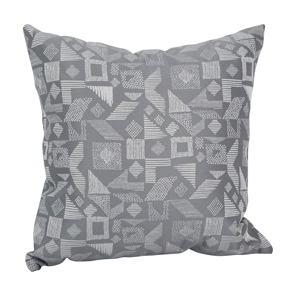 Blazing Needles Square Polyester Jacquard Throw Pillows, 17", Nina Greyst 4 Count