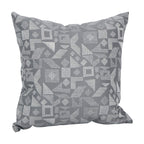 Blazing Needles Square Polyester Jacquard Throw Pillows, 17", Nina Greyst 4 Count