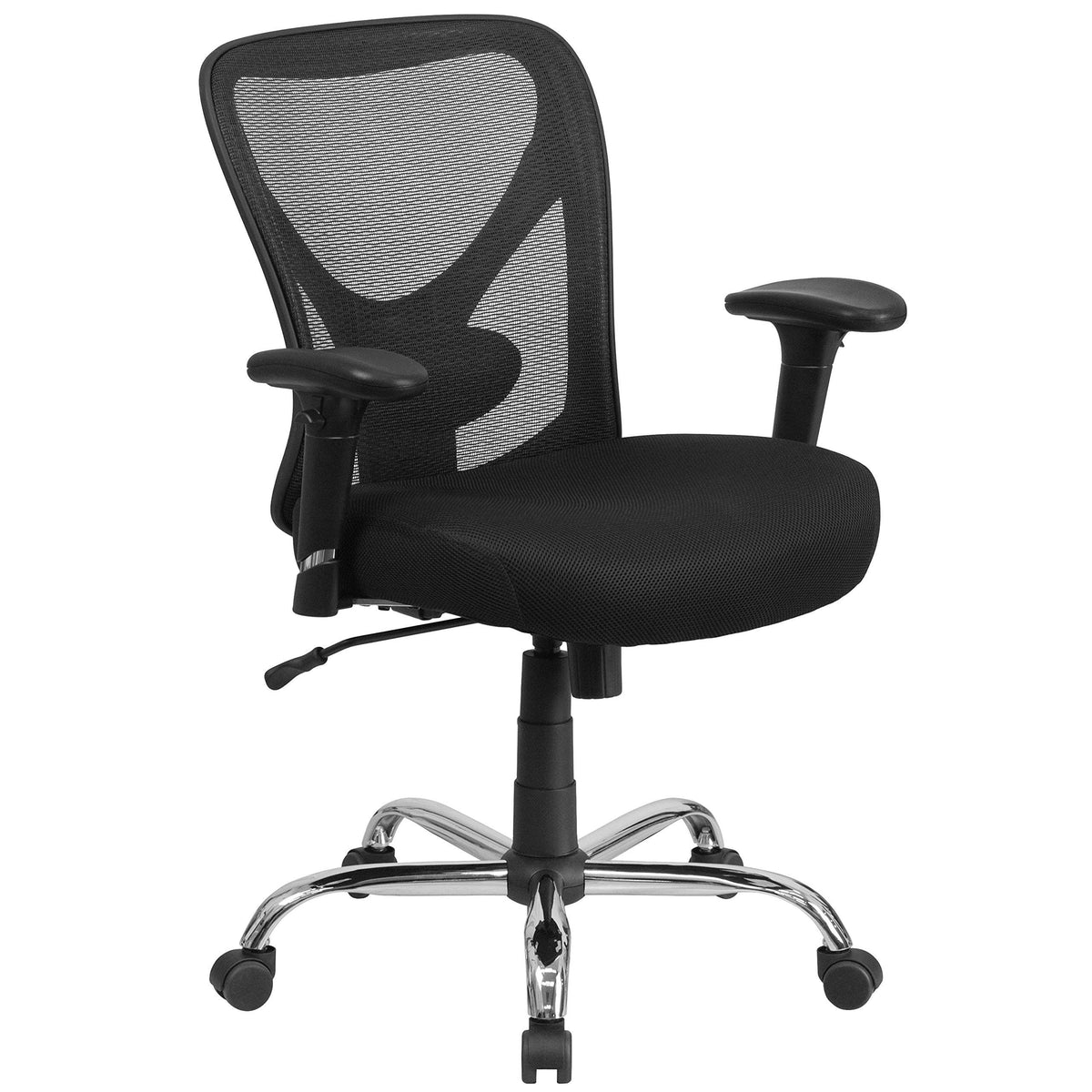 Flash Furniture Big & Tall Office Chair | Adjustable Height Mesh Swivel Office Chair with Wheels