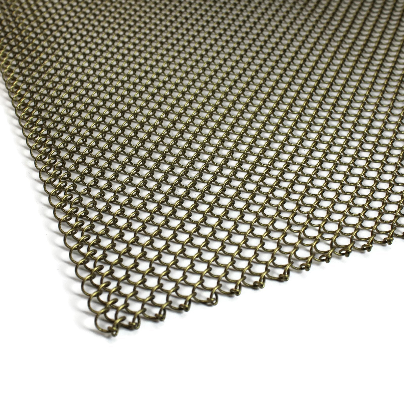 Midwest Hearth Fireplace Screen Mesh Curtain. 2 Panels Each 24 Wide. includes Screen Pulls. Made in USA (17 H x 24 W, Antique Br