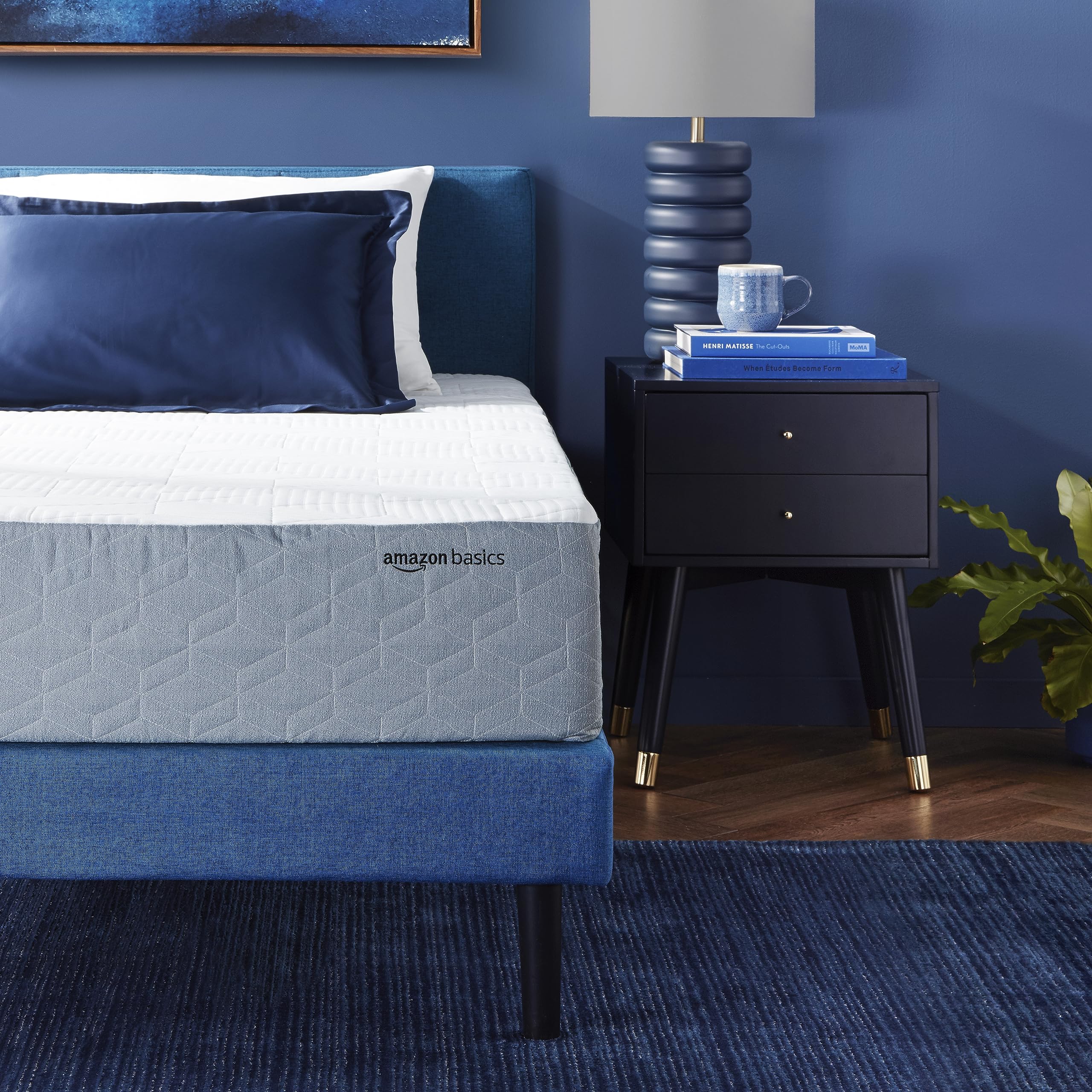 Amazon Basics Memory Foam Mattress, Medium Firm, Cooling Gel, Twin Size Mattress, CertiPUR-US Certified Foam, 75 x 39 x 10 inche