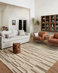 Loloi Chris Loves Julia x Polly Beige/Tobacco 2'-6'' x 7'-6'' Runner Rug