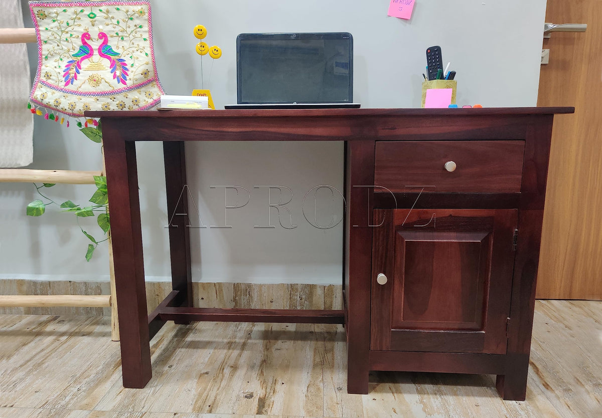 Aprodz Sheesham Wood Office Desk Study Computer Table For Living Room ...