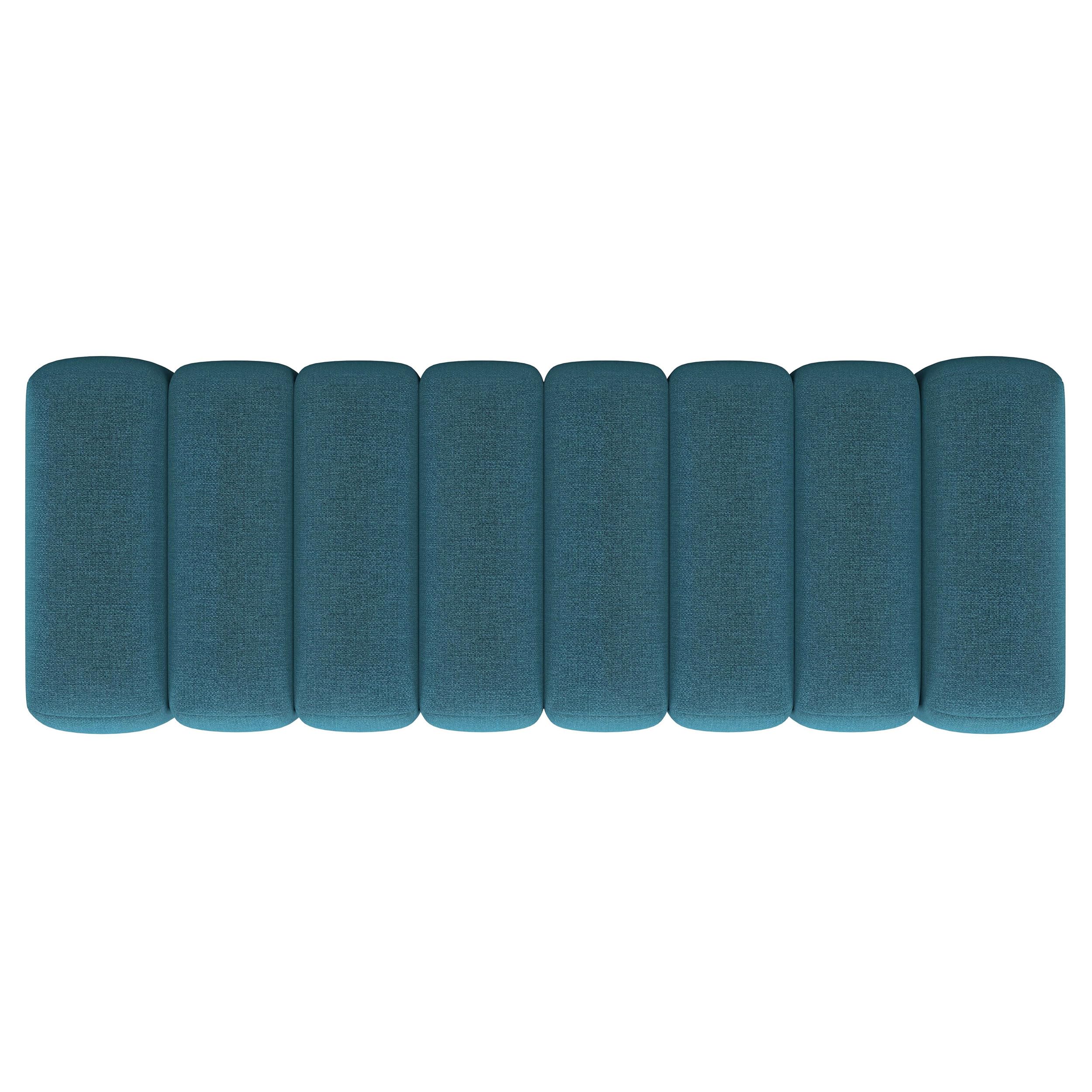 Coaster Home Furnishings Summer Fabric Upholstered Tufted Accent Bench Peacock Blue