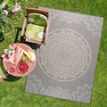 Camilson Outdoor Rug - Modern Area Rugs For Large Indoor And Outdoor Patios, Kitchen And Hallway Mats - Washable Outside Carpet