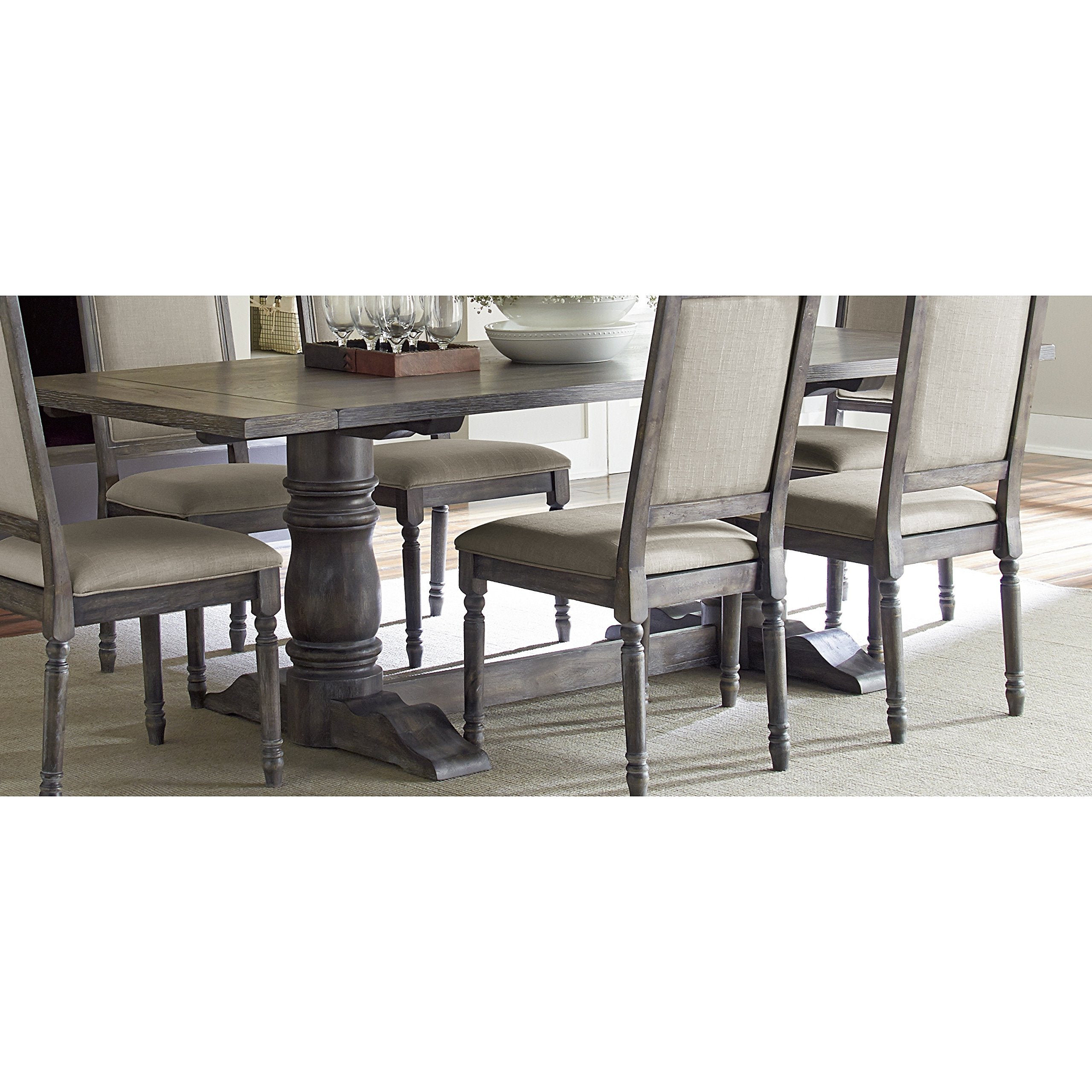 Progressive Furniture Muse Rectangular Dining Table, 88&quot; W X 40&quot; D X 30&quot; H, Weathered Pepper