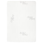 Evolur Portable Crib Tencel Waterproof Mattress Protector Pad And Fitted Sheet, White (2 Pack)