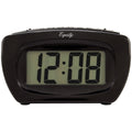 Equity by La Crosse Super Loud Digital LCD Alarm Clock, Charcoal