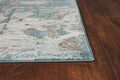 HomeRoots Decor 39' X 59' X 0.'5' Ivory/Teal Polypropelene Rug