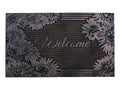 A1 Home Collections A1Hcrb6129 Floor Rubber Pin Fun Designed Door Mats For Indoor Outdoor Entrance, 18' X 30', Floral Welcome