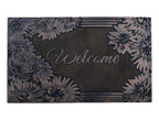 A1 Home Collections A1Hcrb6129 Floor Rubber Pin Fun Designed Door Mats For Indoor Outdoor Entrance, 18' X 30', Floral Welcome