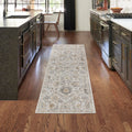 Nourison Oushak Home Traditional Grey 23 x 76 Area -Rug, Easy -Cleaning, Non Shedding, Bed Room, Living Room, Dining Room, Kit