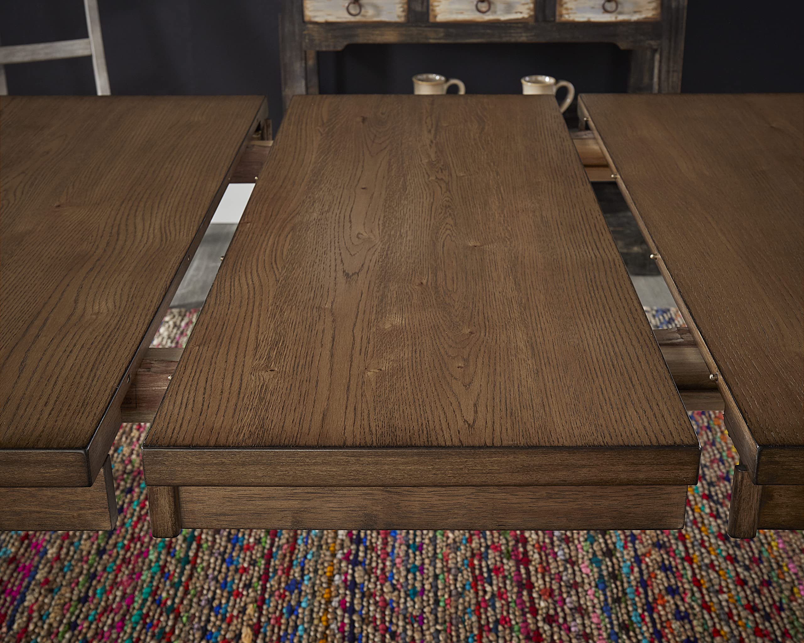 Progressive Furniture Savannah Court Rectangular Dining Table, Antique Oak