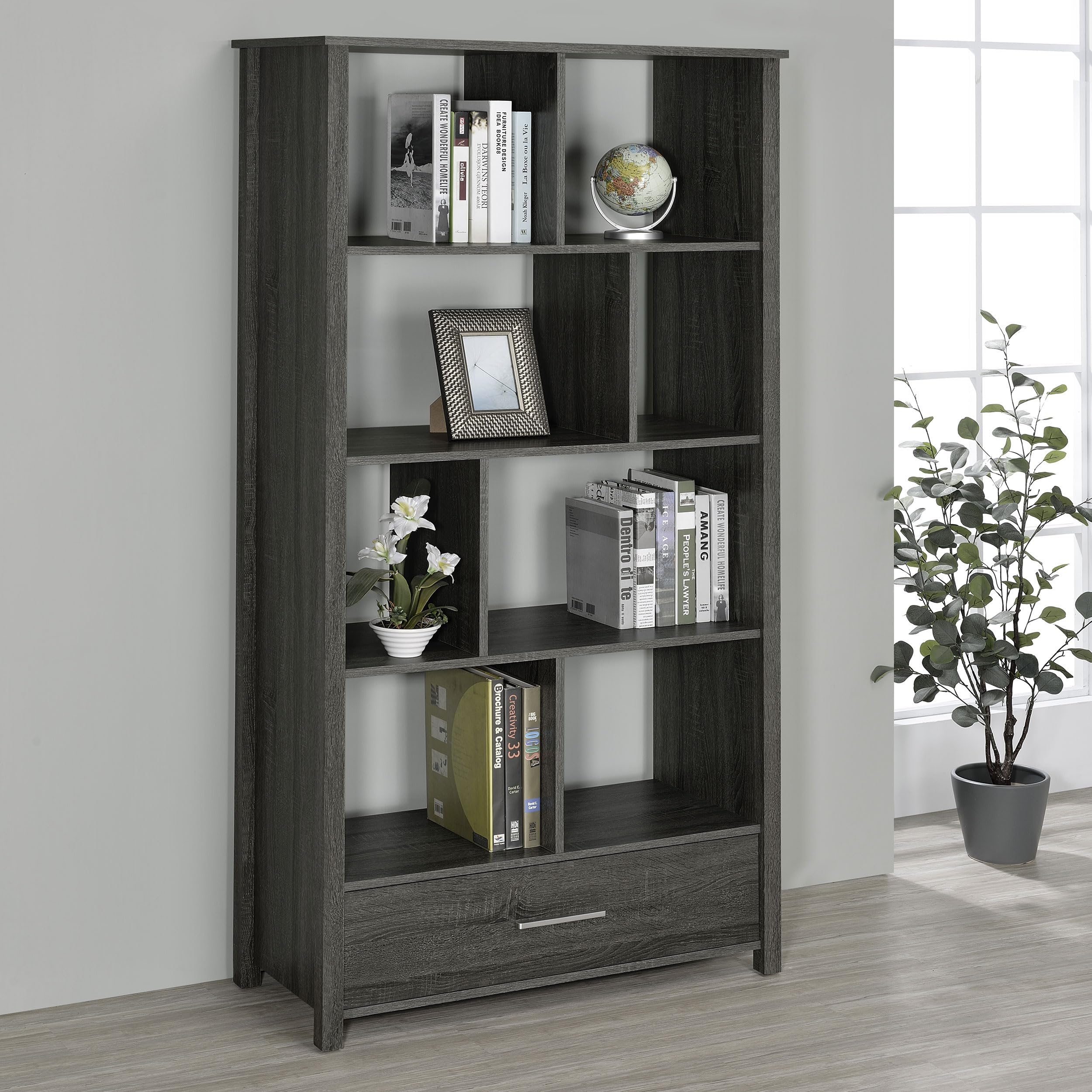 Coaster Home Furnishings Dylan 68-inch 4-Shelf Storage Bookshelf