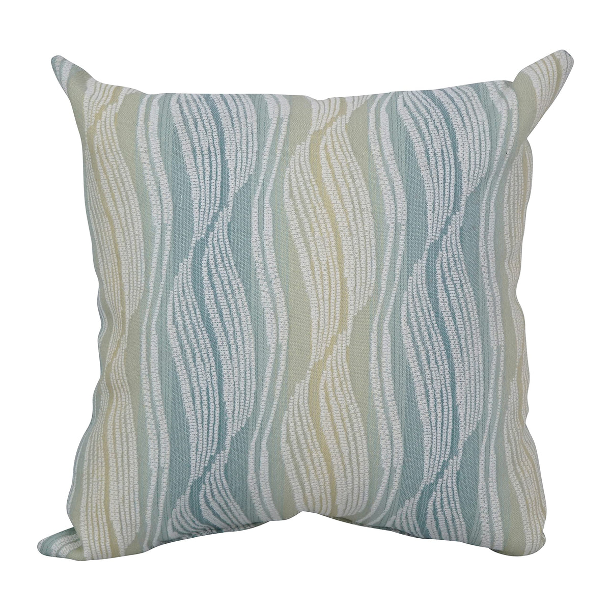 Blazing Needles Square Polyester Jacquard Throw Pillow, 17&quot;, Clove Seagla