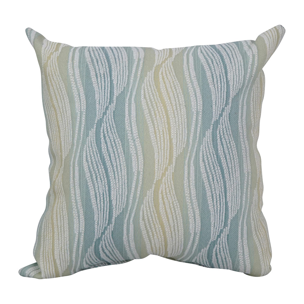 Blazing Needles Square Polyester Jacquard Throw Pillows, 17", Clove Seagla 4 Count