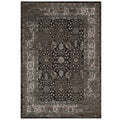 Modway Berit Distressed Vintage Floral Lattice 5X8 Area Rug In Brown And Beige