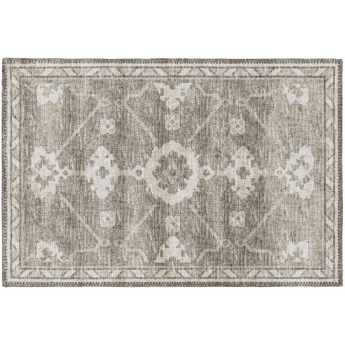 Sedona Sn16 Beige Transitional Rug Rectangle 5' X 7 ' 6&quot;