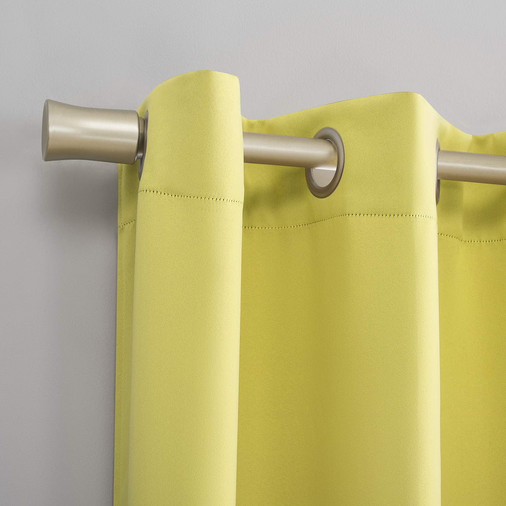 Sun Zero Riley Kids Bedroom Blackout Grommet Curtain Panel, 40' X 84', Lemon Yellow