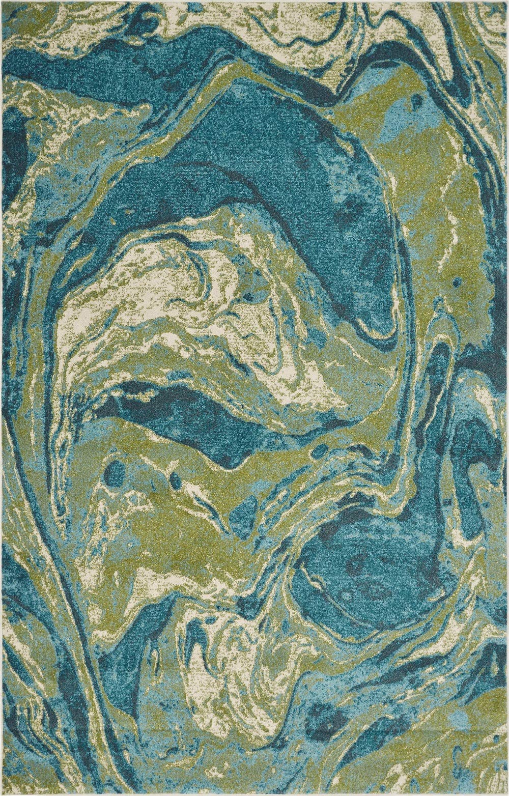 HomeRoots 99' X 122' Teal Polypropylene Rug