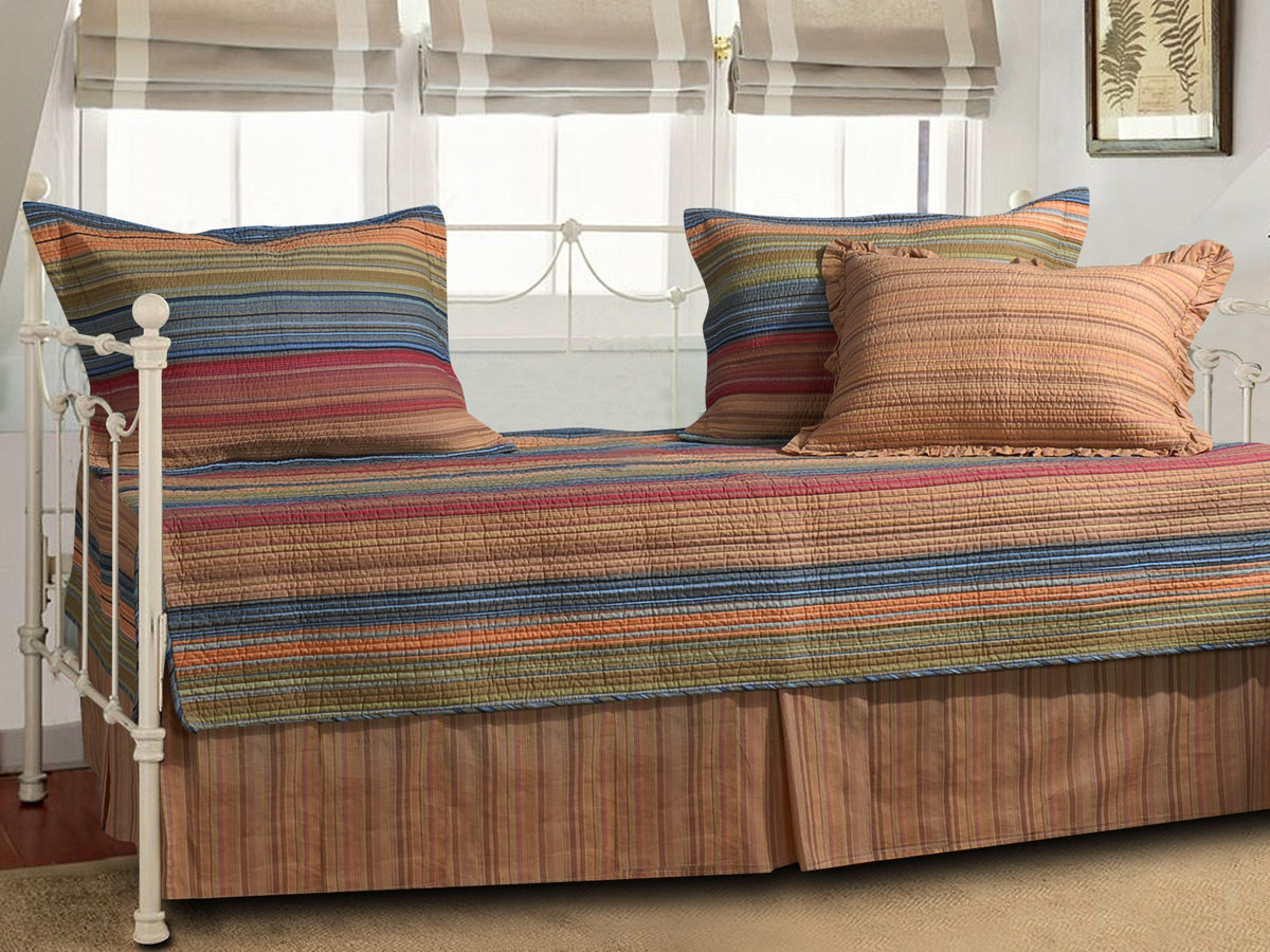 Greenland Home Katy Daybed Bedding Set, 33 Inches X 63 Inches, Multi