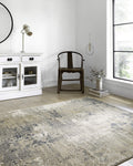 Loloi Teagan Collection 2-8 x 7-6 Runner Rug in Sand/Mist - Large Area Rug, Soft Neutral Rug, High-Traffic Area Rug for Living