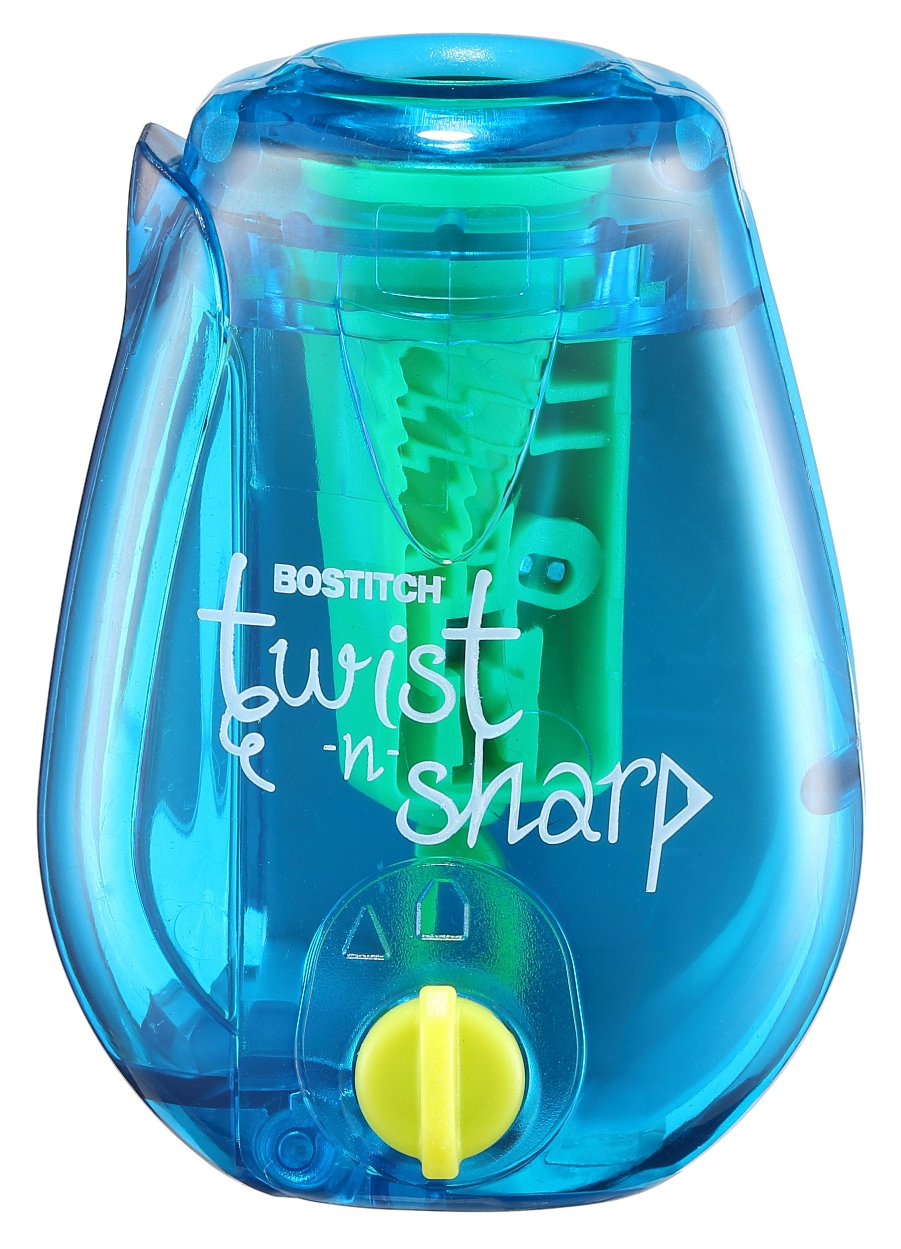 Bostitch Office Twist-N-Sharp Pencil Sharpener, For Kids & Colored Pencils, Assorted Colors (Ps1-Adj)