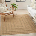 Nourison Natural Seagrass Indoor/Outdoor Natural 5' X 7' Area Rug, Easy Cleaning, Non Shedding, Bed Room, Living Room, Dining Ro