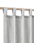 Gray Linen Curtains 54 Inch Length For Boys Bedroom 2 Panel Tab Top Soft Linen Lightweight Light Reducing Casual Curtains Grey For Office Room Sitting Apartment Entryway Rustic Farmhouse Decor 52X54