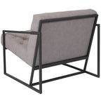 Flash Furniture Hercules Madison Series Retro Light Gray Leathersoft Tufted Lounge Chair