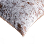 HomeRoots Decor 18-inch x 18-inch x 5-inch Salt and Pepper Brown and White Cowhide - Pillow