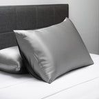 Fishers Finery 25Mm 100% Pure Mulberry Silk Pillowcase, Good Housekeeping Winner (Silver, Queen)