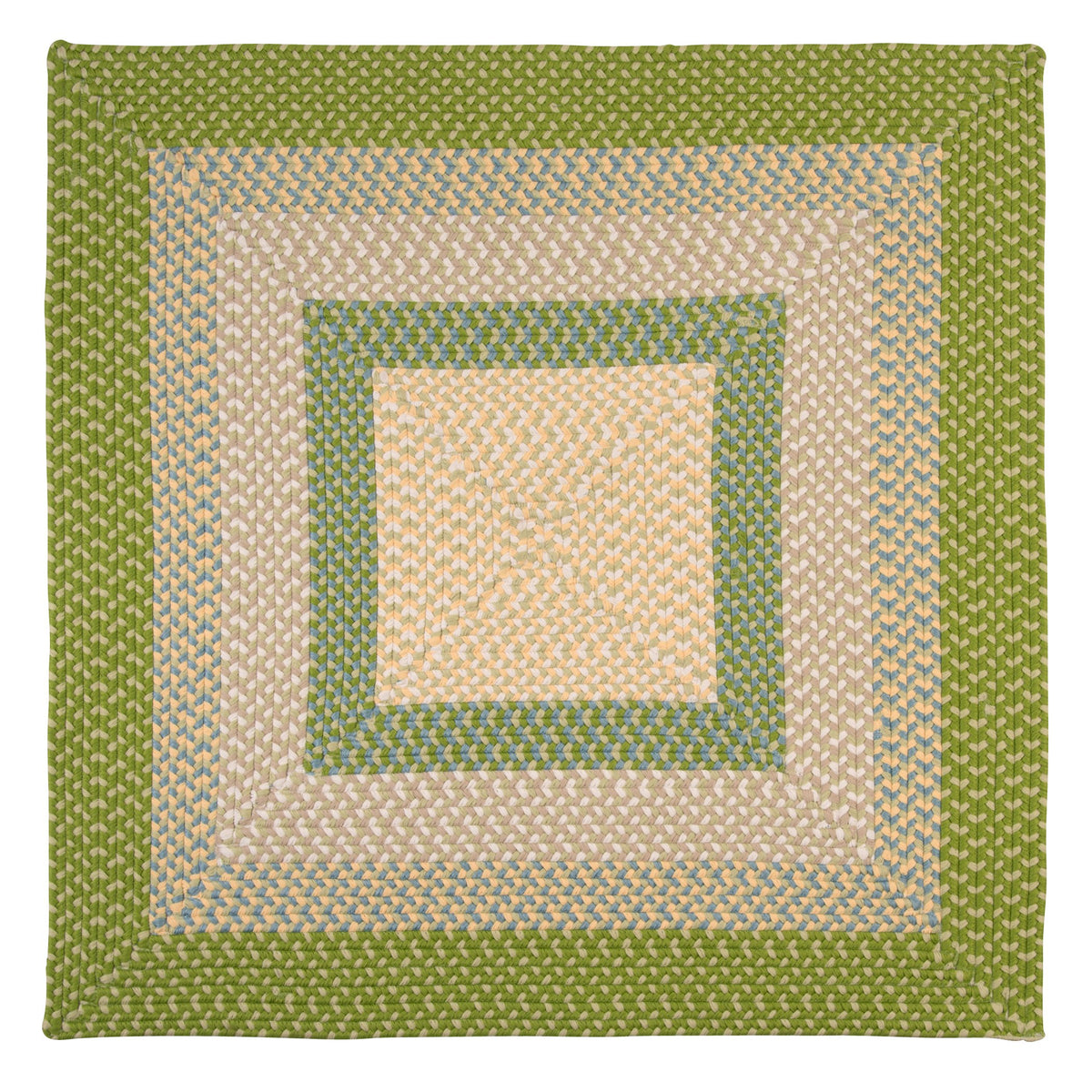 Montego Square Rug, 10-Feet, Lime Twist