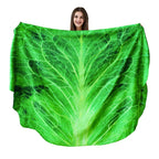 Vessia Lettuce Throw Blanket, Realistic Funny Food Blanket For Adults And Kids, 300Gsm Giant Soft Vegetable Blanket For Couch,So