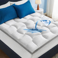 Bedsure King Mattress Topper - Pillow Top King Mattress Protector With 8-21 Inches Deep Pocket, 800 Gsm Extra Thick Waterproof Bed Pad Fitted, Soft Bed Cover For Home, Bedroom, Hotel - White