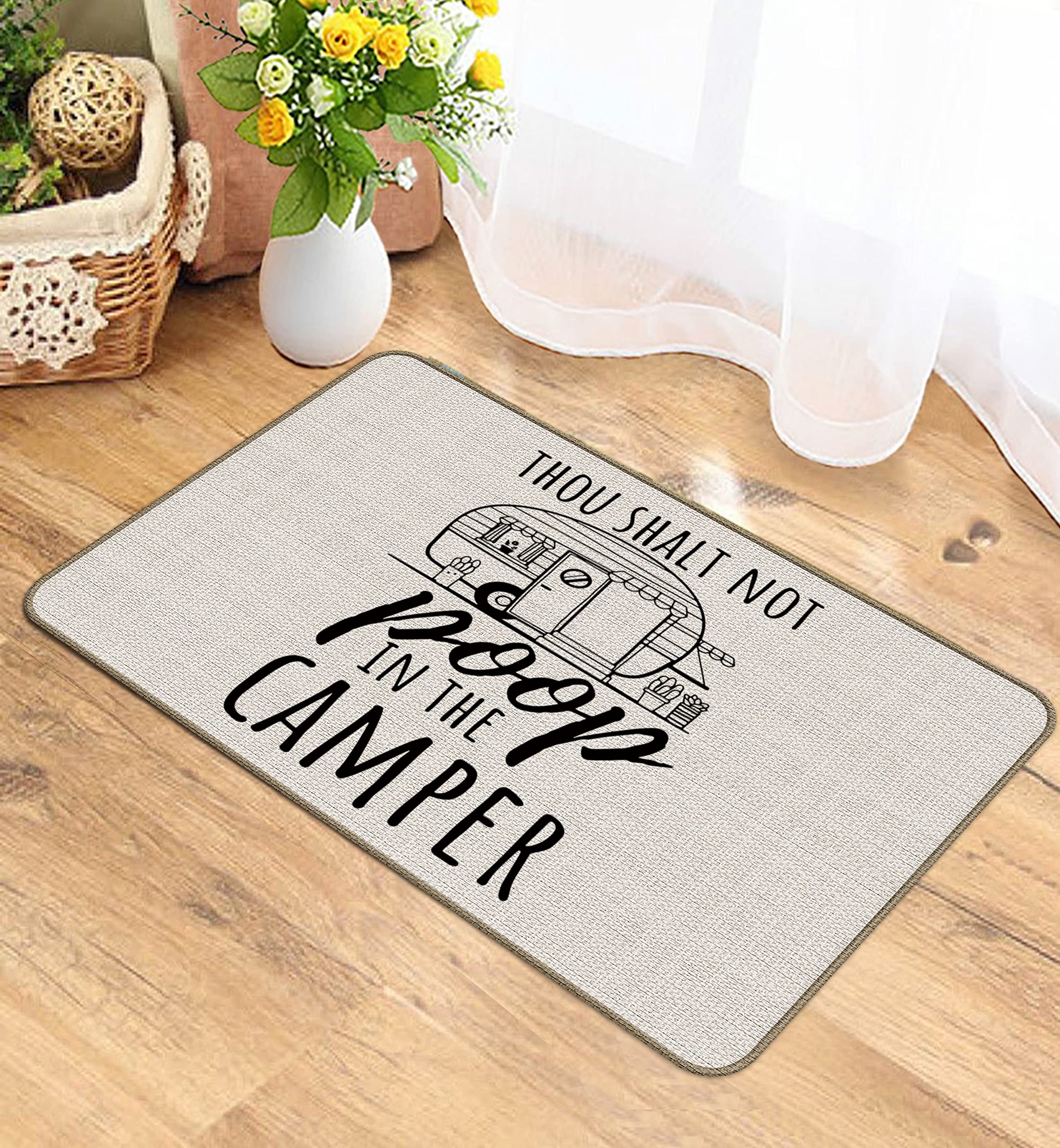 M-Qizi Welcome Rv Door Mat - Best Gifts For Rv Owners, 30'X17' Camper Door Mat, Rv Decorations For Inside Camper, Rv Mat, Camp