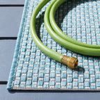Safavieh Courtyard Collection 10' X 14' Aqua/Grey Cy8521 Indoor/Outdoor Waterproof Washable Mudroom Backyard Patio Area Rug