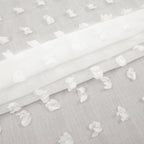 Cream Boho Sheer Curtains Drapes For Living Room 90 Inch Length 2 Panels Set Country Shabby Chic Rod Pocket Semi Sheer Window Treatments Farmhouse Curtains For Bedroom 90 Inches Long,Off White Ivory