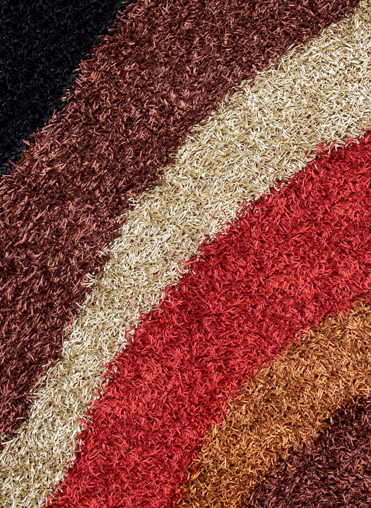 Rizzy Home | Km2322 | Kempton Collection | Polyester Area Rug | 9' X 12' | Multi/Red/Brown/Khaki/Camel/Black Stripe