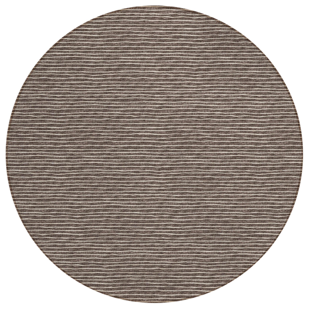Dalyn Rugs Laidley La1 Brown 6' X 6' Indoor Outdoor Round Rug, Easy Clean, Machine Washable, Non Shedding, Bedroom, Living Room, Dining Room, Kitchen, Patio Rug