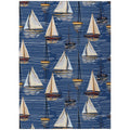 Addison Rugs Harpswell Ahp38 Blue 9' X 12' Indoor Outdoor Rug, Easy Clean, Machine Washable, Non Shedding, Bedroom, Living Room, Dining Room, Kitchen, Patio Rug