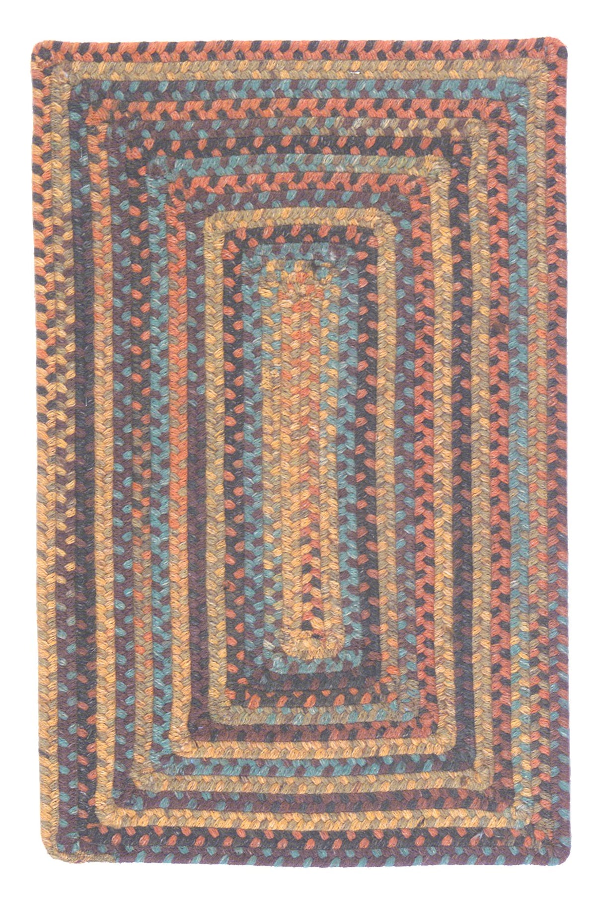 Ridgevale Square Braided Rug, 10-Feet, Whipple Blue