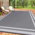 Happytrends,Outdoor Rug,Patio Rug,Reversible Portable Plastic Straw Rug,Camping Rugs For Outside Rv,Large Waterproof Area Rugs F