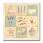 Stupell Home D  cor When In Doubt Take A Bath Patchwork Bathroom Wall Plaque, 12 x 0.5 x 12, Proudly Made in USA