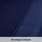 Ntbay 2 Pack Satin Queen Pillowcases For Hair And Skin, Luxurious And Silky Pillow Cases With Envelope Closure, 20X30 Inches, Navy Blue