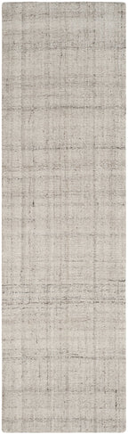 Safavieh Abstract Collection Runner Rug - 2'3'' X 8', Light Grey, Handmade Wool & Viscose, Ideal For High Traffic Areas In Livin
