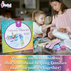 Pinwheel Crafts Unicorn Pillow Kit - DIY No Sewing Craft for Kids, Pink, Model PW0008b, Ages 6-12, Perfect Gift for Girls